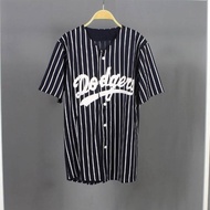 PRIA Baseball Jersey baseball Shirt Men Women dodgers navy Stripe