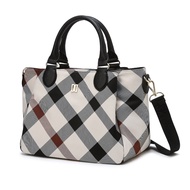 DAKS Beige House Check Lightweight Tote Bag with Detachable Shoulder Strap Shoulder Crossbody Bag / 