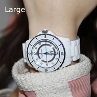 Royal Crown นาฬิกาสำหรับสตรี สายเซรามิค ประดับเพชร cz อย่างดี