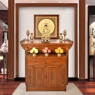 BW-6💚Fanzefu Altar Altar Household Table for God Buddha Shrine Altar Solid Wood Altar Cabinet Living Room Worship Table