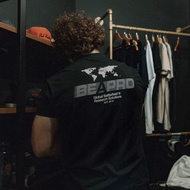 Be A Pro World Map Graphic Tee Men's 200GSM Heavyweight Cotton Military Tactical Short Sleeve T-Shir