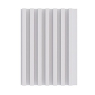 TEXTURE แผ่นตกแต่งผนัง รุ่น F148 WHITE 14.8 x 290 x 1.3CM. (10 แผ่น/กล่อง)