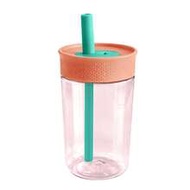 15oz Plastic Tumbler With Spill Resistant Flexible Straw,Kids Cups For Travel Or At Home, Sippy Cups