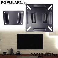 POPULAR LCD Display Bracket, Fixed Type 14" - 27" TV Mount, Universal Black Flat Fixed Slim SPCC Wall Bracket Public Places