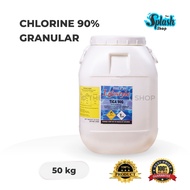 𝐒𝐏𝐋𝐀𝐒𝐇 - CHLORINE 90% GRANULES/GRANULAR  - 50KG/DRUM