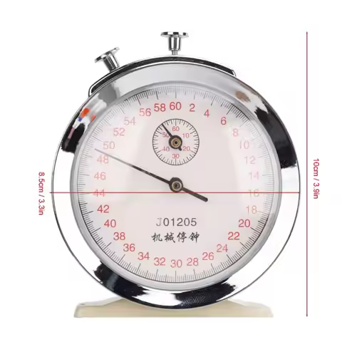 Mechanical Stopwatch Round Dial 0.2s 60 Second Sports Count Timer For Physical Experiments Running C