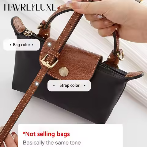 Mini Bags Leather Shoulder Strap Kit Fit For Longchamp Mini Pouch Adjustable Crossbody Small Bag Acc