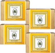 Olivia Care Premium Mandarin Bath & Body Bar Soap Organic, Vegan & Natural Olive Oil Repairs, Hydrat