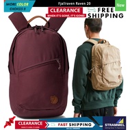 [100% ɑuthentic] Fjallraven Raven 20 Backpack Laptop Bag For Travel Casual Daily Commute [Ready Stoc