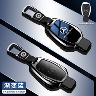 Zinc Alloy Glossy Gradient TPU Car Key Fob Case Cover Smart Remote Shell Holder Keychain Buttons Pro