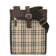 Burberry帆布與皮革肩背包[二手]