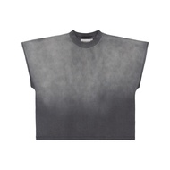 Hiptrack™ แท้งค์ ท็อป เสื้อทรงโอเวอร์ไซส์ แขนตัด ชายเสื้อสั้น