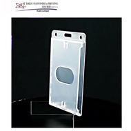 Crystal Clear ID Card Hard Plastic Badge Holder