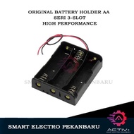 ORIGINAL BATTERY HOLDER AA A2 3-SLOT SERIES BATTERY HOLDER CABLE BATTERY HOLDER 4.5V DC SOCKET SOCKE