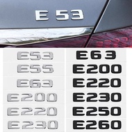 Rear Trunk Tailgate Emblem Number Letter Logo Sticker For W212 E-Class E53 E43 E220 E250 E300 E320 E