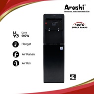 Arashi ABD 03 Black Bottom Gallon Dispenser - Normal and Hot Water Temperature Feature - 2 Taps