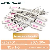 2Pcs KSD9700 Ceramics Temperature Switch Controller Thermal Protector 10A NC or NO 10A 40 C to 150 C