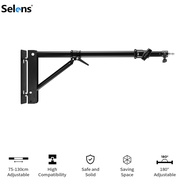 Selens Wall Mount Boom Arm with Triangle Base Max Length 130cm/ 51inches Adjustable Camera Mount Up