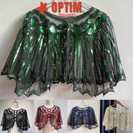 OPTIM Shawl Beaded Fashion 1920s Wedding Sequin Deco
