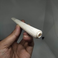 Once pipa cangklong tulang iga duyung premium full ukir ekslusif panjang 10-11cm