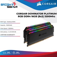 CORSAIR DOMINATOR PLATINUM RGB DDR4 Desktop Memory 16GB (8x2) 3200Mhz