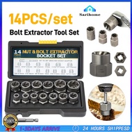 14Pcs Slide Nut Extractor Sleeve Set Nut Bolt Extractor Tool Suitable For Car And Motorcycle Screw E