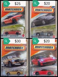 Matchbox Mercedes benz AMG SL 63, 230 SL, Porsche 911 Carrera, 911 Targa (Hotwheels Hot wheels Tomic
