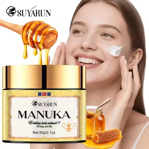 SUYARUN Manuka Honey Collagen & Retinol Moisturizer - Deep Hydration, Skin Repair, Brightening - For