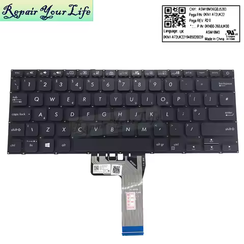 UK GB laptop keyboard for ASUS VivoBook 14 A409 X415 X415J M409D M409B M409DA X409 X409JP X409JA X40