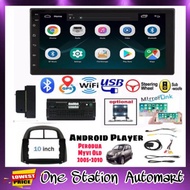 ANDROID PLAYER WITH PERODUA MYVI OLD 2005-2010 PLAYER CASING , PLUG AND PLAY SOCKET , CAMERA COMPLET