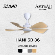 ALPHA HANI 5B 36 inches LED / Non LED DC Ceiling Fan with Remote Control