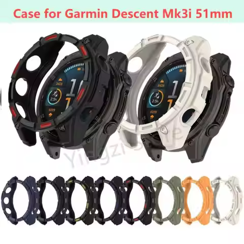 Soft TPU Case for Garmin Descent Mk3i 51mm Smart Watch Strap Band Cover Mk 3i Protector Shell Bumper