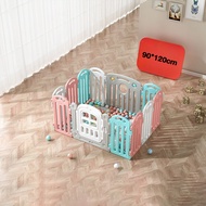 Beige คอกกั้นเด็ก 6ฟุต6 คอกเด็กขนาด6ฟุต กั้นเด็ก คอกกั้นเด็ก พับได้ แข็งแรง ปรับได้หลายทรง ของเด็ก ท