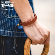 Maden brand tooling style 2023 new men American retro vegetable tanned leather simple fashion jewelr