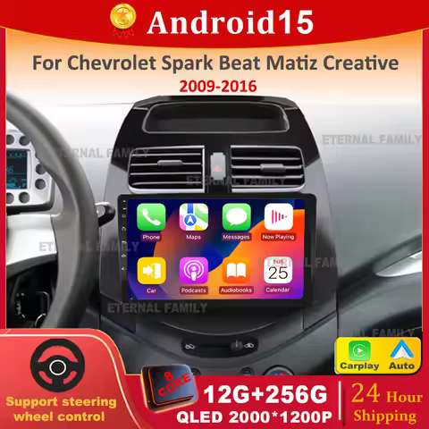 Android 15 Car Multimedia Player For Chevrolet Spark Beat Matiz Creative 2009-2016 Head Unit Stereo 