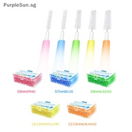 PurpleSun 60toothpick dental Interdental brush 0.6-1.5mm oral care orthodontic tooth floss SG