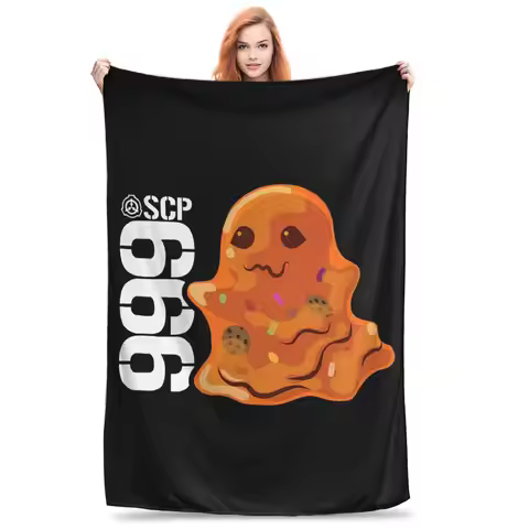 SCP 999 Tickle Monster SCP Foundation Blankets Soft Warm Flannel Throw Blanket Plush for Bed Living