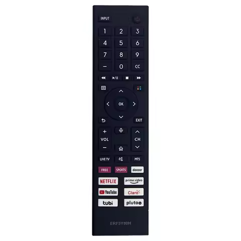 ERF3Y80H IR Replacement Remote Control for Hisense LED 4K UHD Smart Android TV