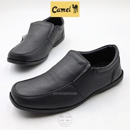 Camel (CM125)  รองเท้าคัทชูหนังแท้ ชาย สีดำ ไซส์ 40 - 45