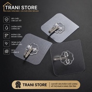 Stainless steel transparent wall hook with good adhesion and water resistance