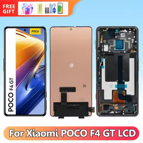 Super Amoled Poco F4 GT Display Screen Replacement, for Xiaomi Poco F4 GT 21121210G Lcd Display Digi