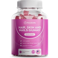 Rosabella Hair Growth Gummies for Women & Men – Vegan Hair Gummies with 5000mcg Biotin – Hair Vitami