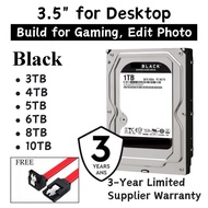 BLACK 3.5-Inch Gaming Hard Drive 3TB 4TB 5TB 6TB 8TB 10TB HDD 3.5" HDD Internal Hard Drive