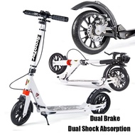 Adult /children Kick Scooter Stand Urban Fold Scooter With Double Shock Absorption Design Double Bra