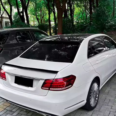 For Mercedes Benz E-Class W212 2010-2015 Rear Roof Spoiler Wing Tail Lip Exterior Trim Car Styling M