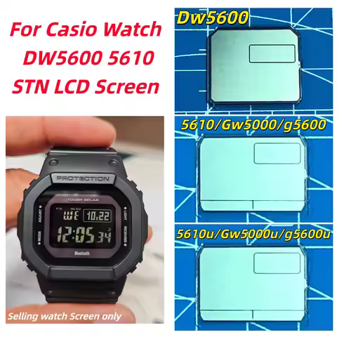 STN LCD Screen Mod For Casio Watch DW5600 5610 5610u GW5000 G5600 gw5000u High Contrast Display Repl