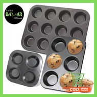 BZ Aluminum Cupcake Muffin Pan Mold Non-Stick Cupcake Tray