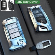 Mech Key Cover For MG MG4 2023 Mg4 EV 2025 MG HS GT ZX ZS EV MG5 Mg3 MG6 Car zinc alloy Key Case