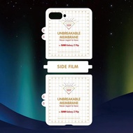 ฟิล์มไฮโดรเจลนิ่ม Flip5 Flip4 3 ป้องกันหน้าจอ หน้า หลัง ยืดหยุ่น สําหรับ Samsung Galaxy Z Flip2/1