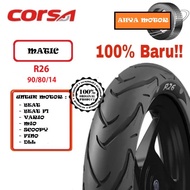 BAN LUAR RING 14 MOTOR MATIC CORSA R26 TUBELESS UK. 90/80/14